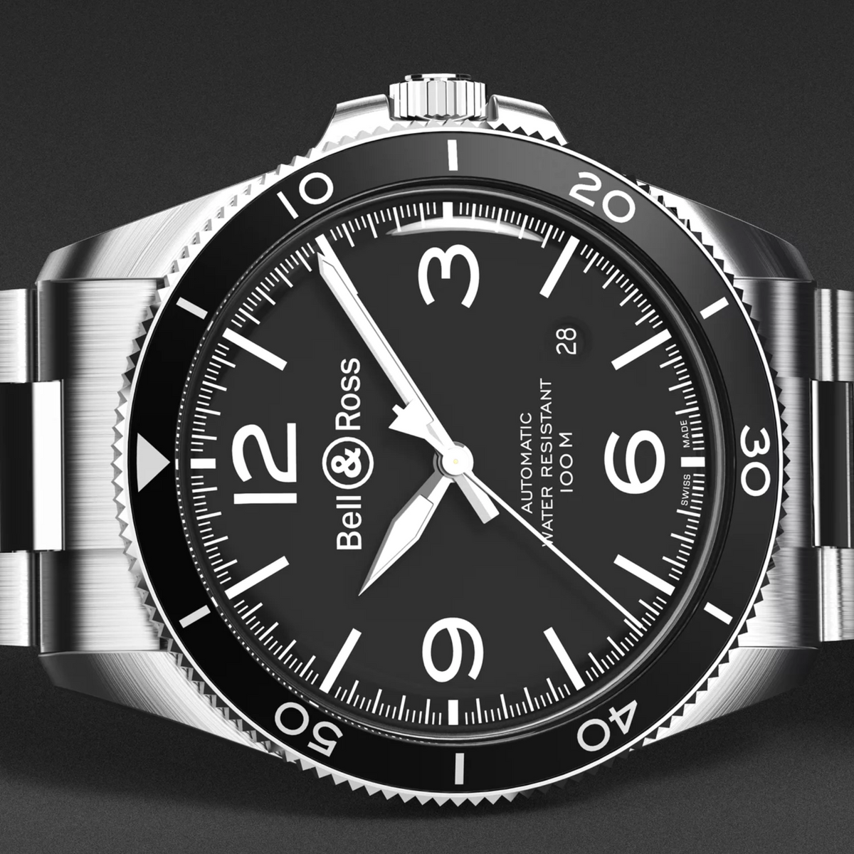 Bell & Ross BR V2-92 SCHWARZER STAHL