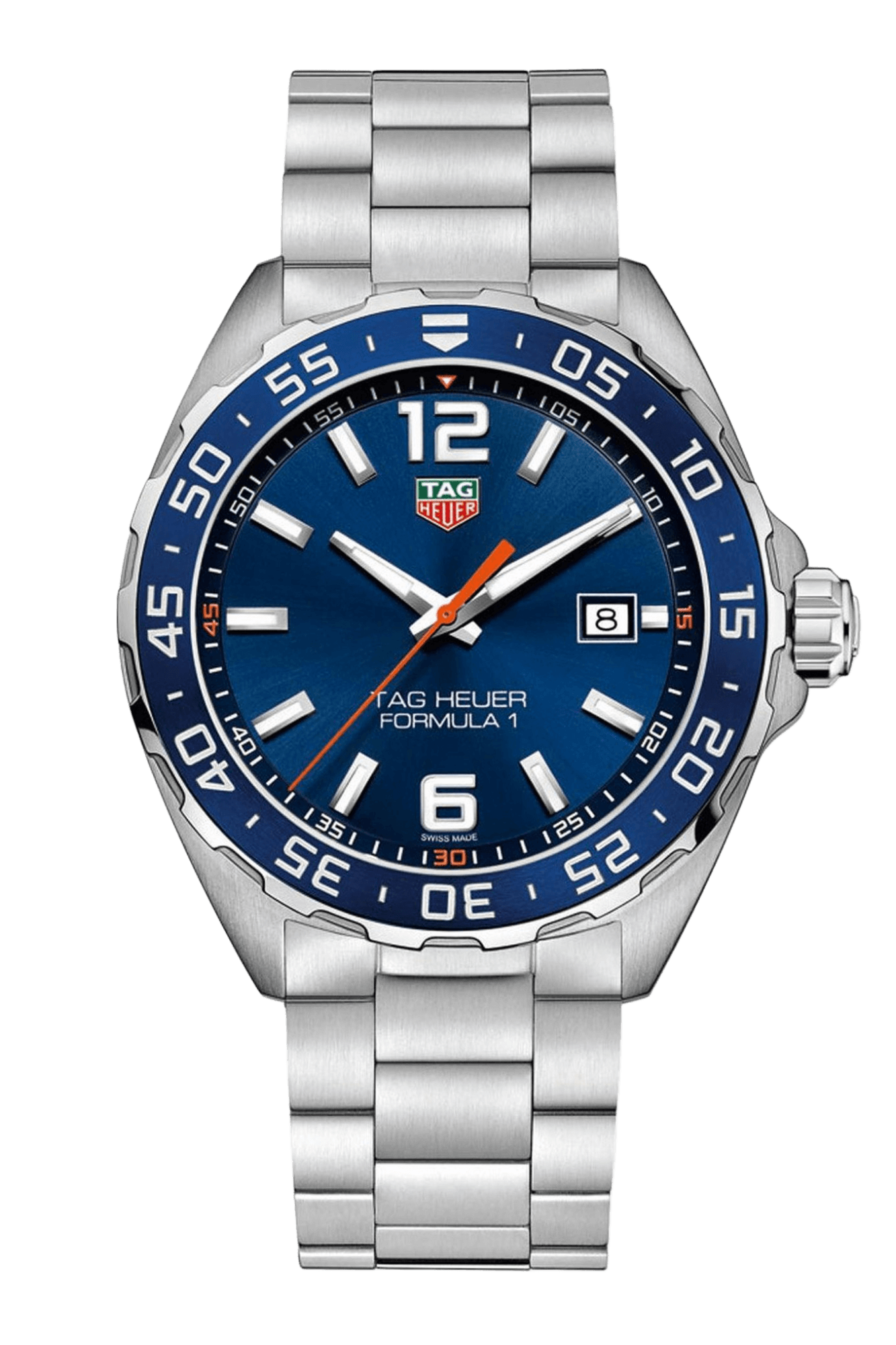 <tc>TAG Heuer</tc> Montre à quartz Formula 1 pour homme en acier bleu 43 mm