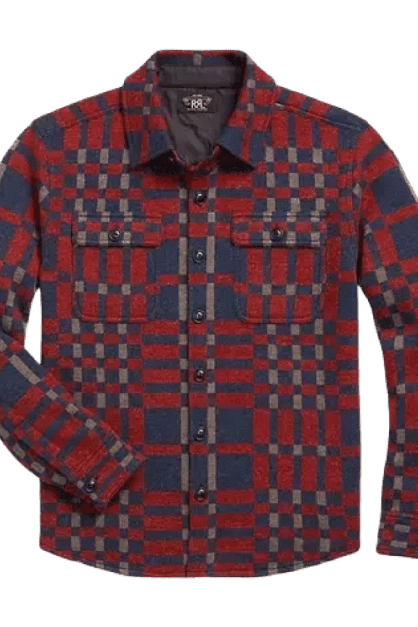 <tc>Ralph Lauren</tc> Suéter de trabajo de mezcla de lana a cuadros para hombre