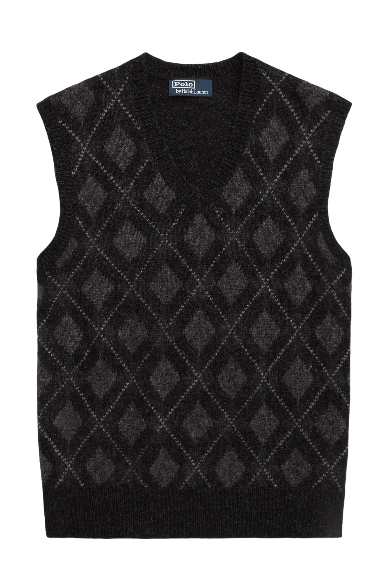 <tc>Ralph Lauren</tc> Chaleco de lana con rombos para hombre