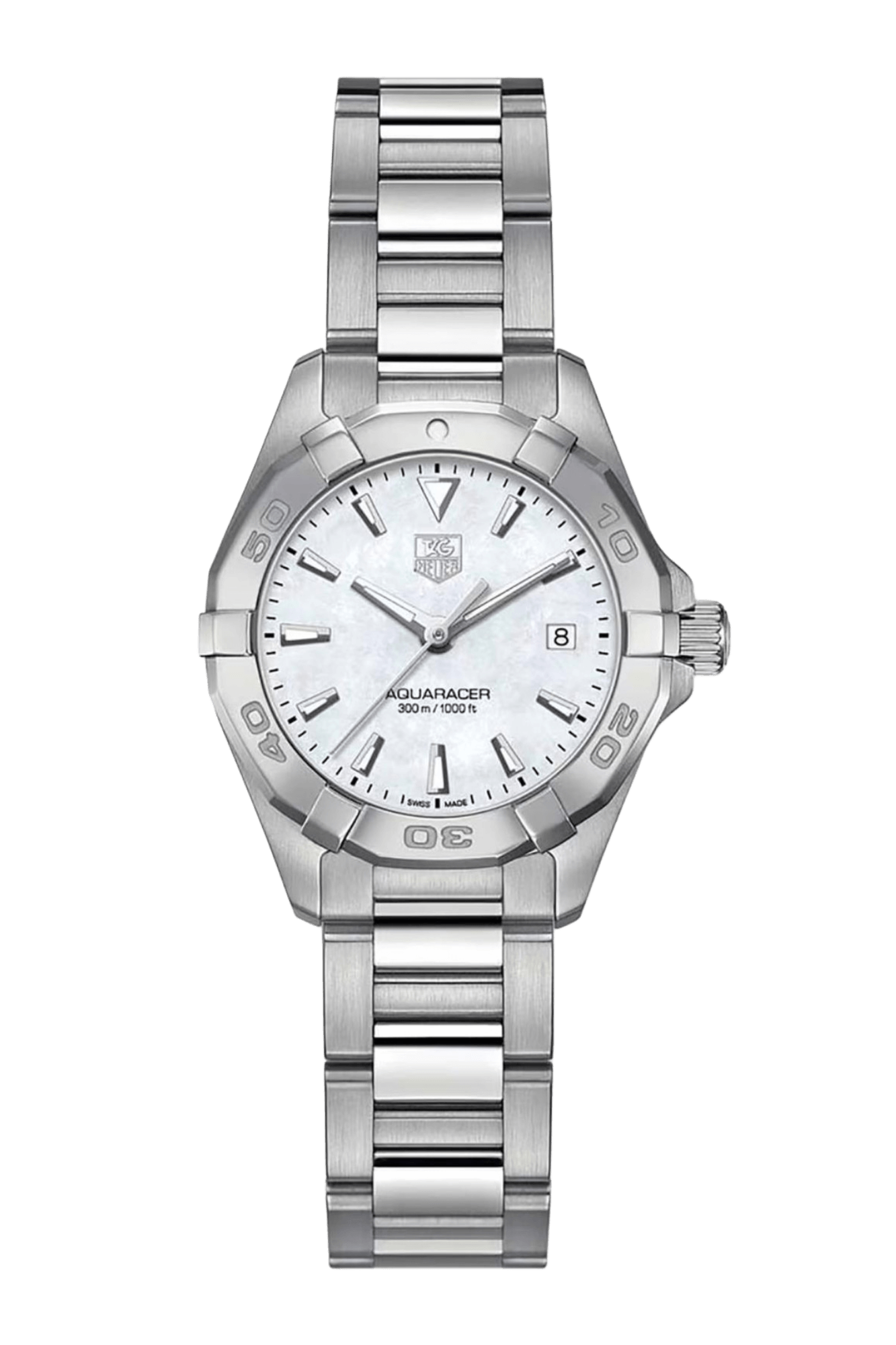 <tc>TAG Heuer</tc> Reloj de cuarzo Aquaracer 300M de 27 mm para mujer