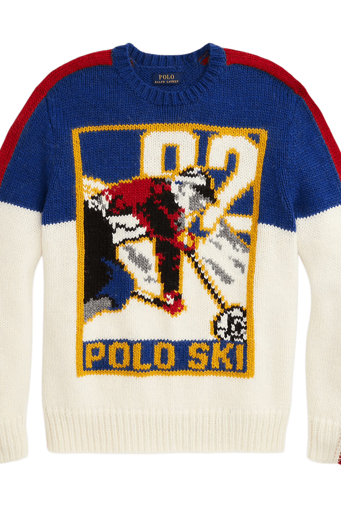 <tc>Ralph Lauren</tc> Suéter de mezcla de lana para hombre, estilo polo de esquí