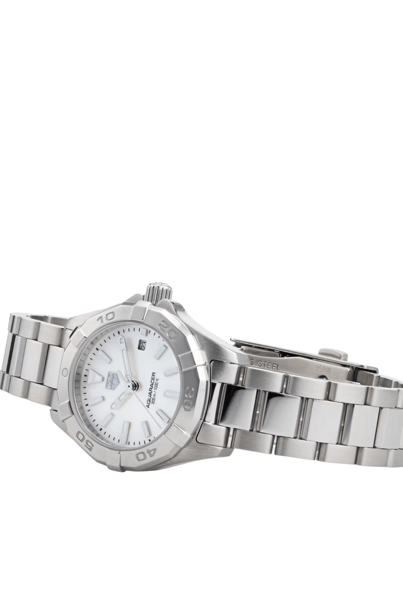 <tc>TAG Heuer</tc> Reloj de cuarzo Aquaracer 300M de 27 mm para mujer