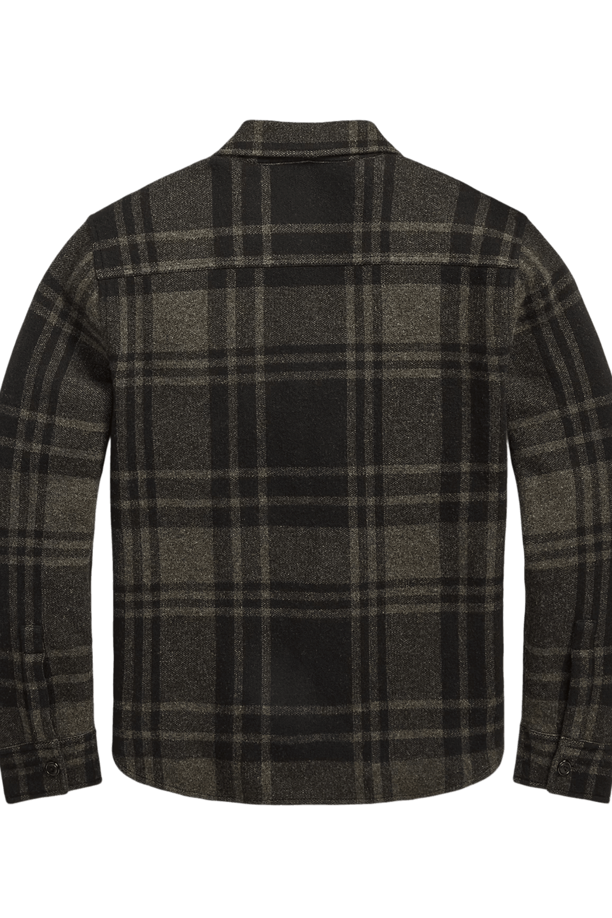 Ralph Lauren メンズ プラッド柄ウールジャカードワークシャツセーター