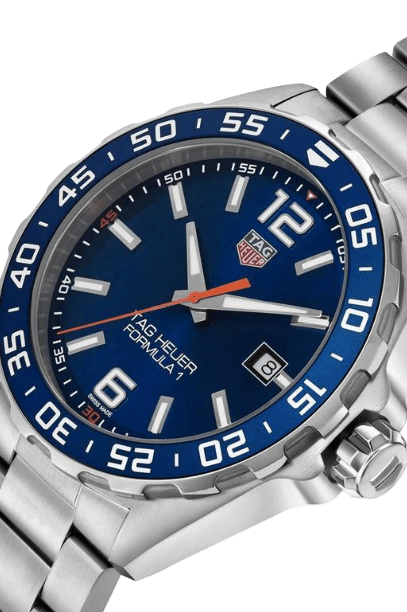 <tc>TAG Heuer</tc> Montre à quartz Formula 1 pour homme en acier bleu 43 mm