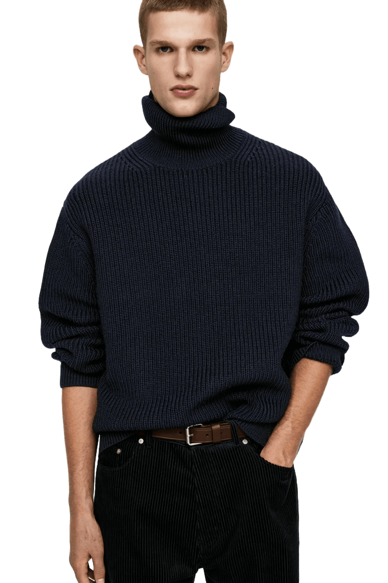 <tc>Arket</tc> Suéter de cuello alto de lana gruesa para hombre