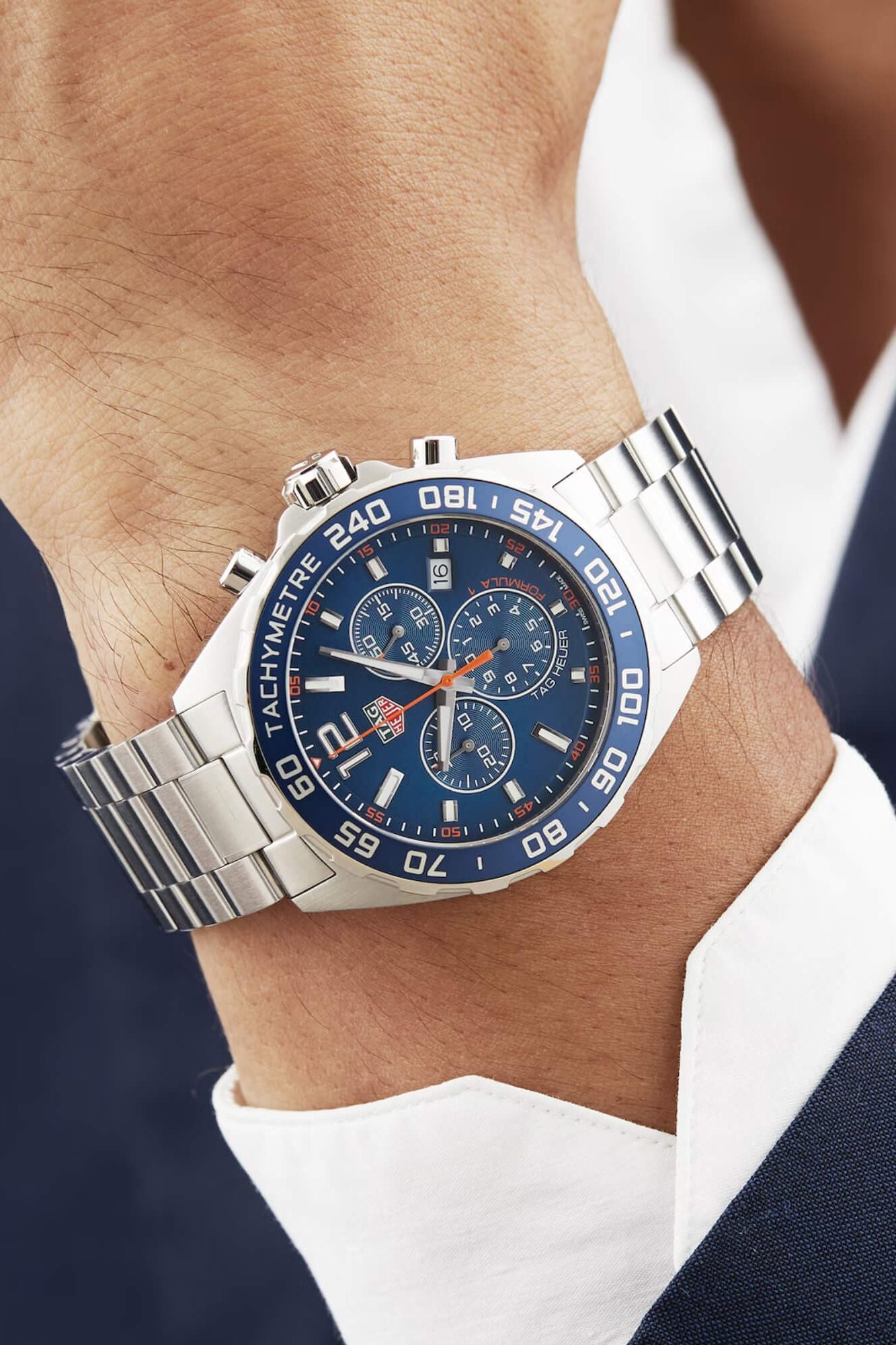 <tc>TAG Heuer</tc> 一級方程式賽車石英計時碼錶 43 毫米男士手錶