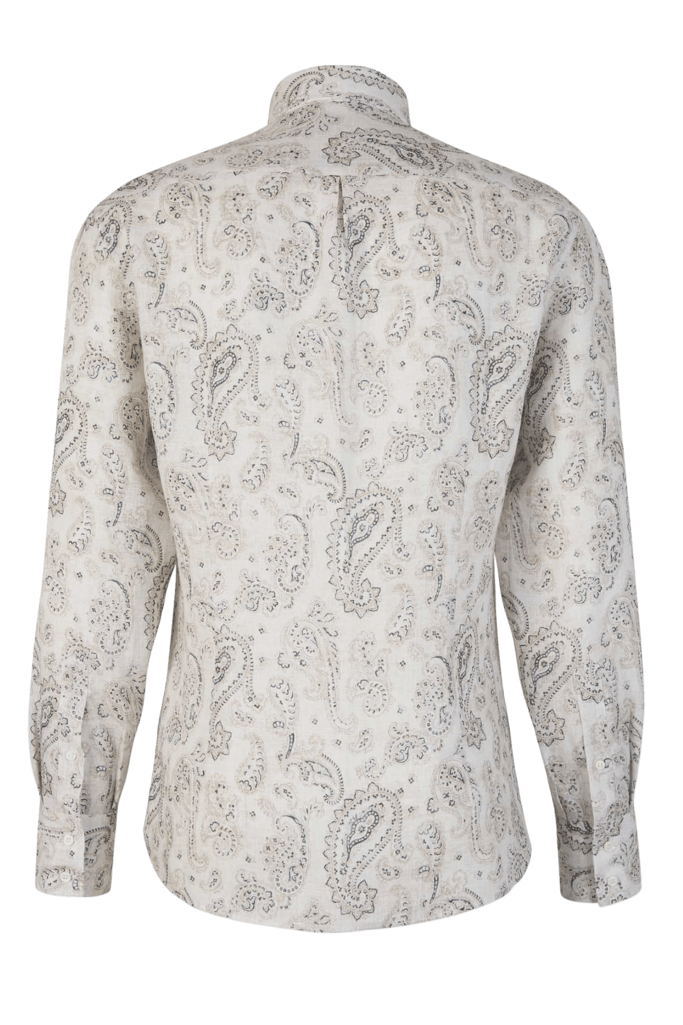 <tc>Brunello Cucinelli</tc> Camisa básica de cachemira para hombre con cuello abotonado
