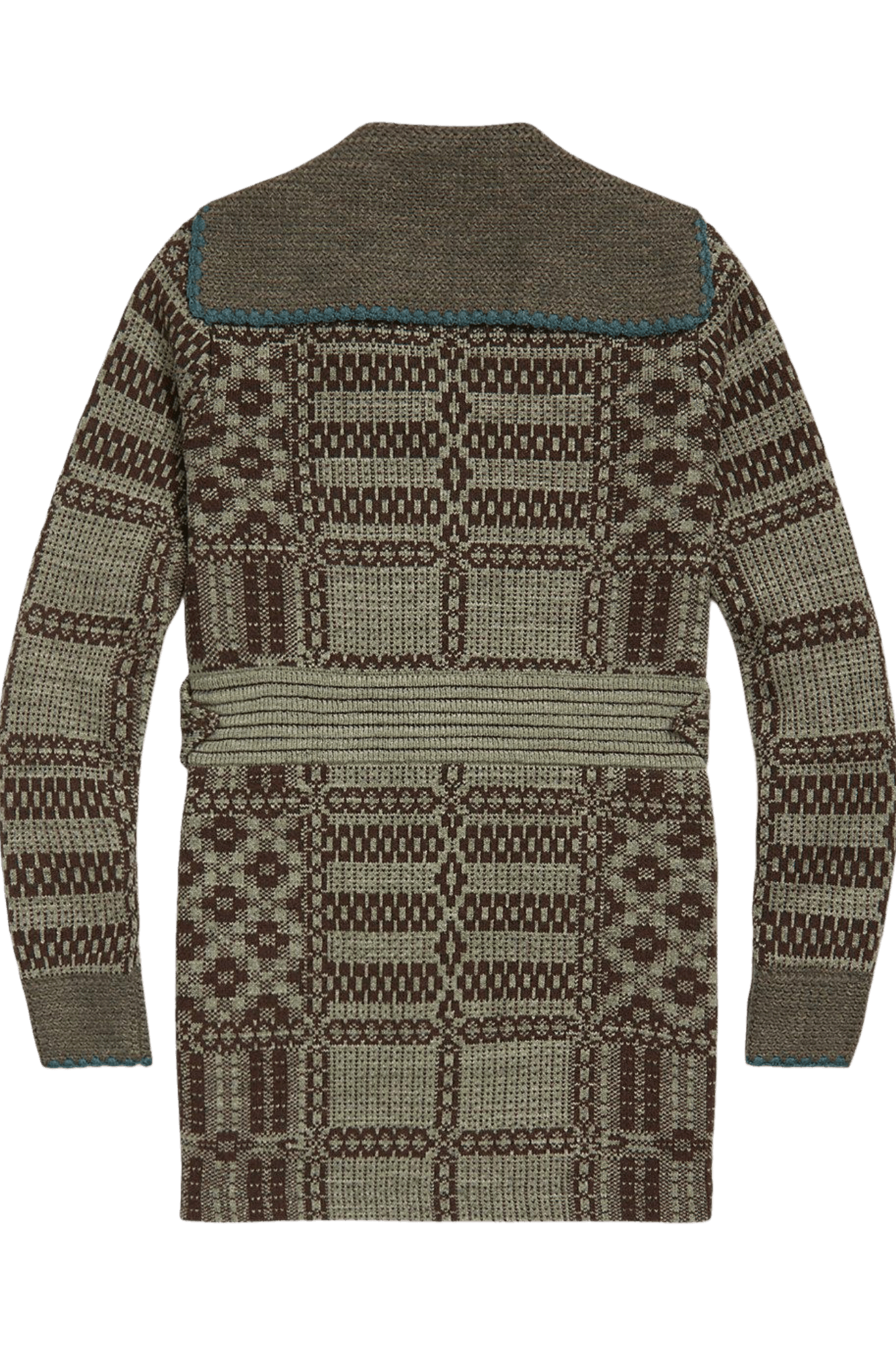<tc>Ralph Lauren</tc> Cárdigan de jacquard con cinturón para mujer