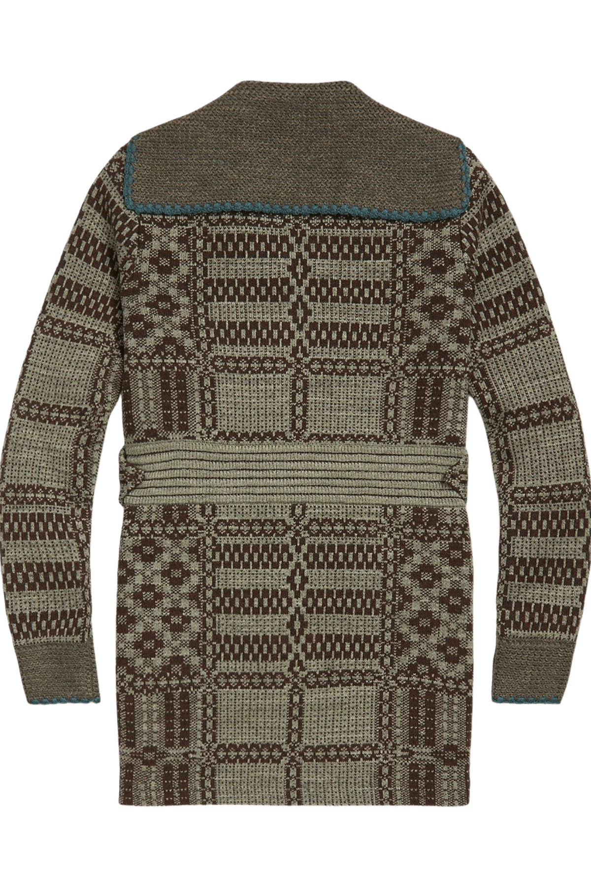 Ralph Lauren Damen-Cardigan aus Jacquard mit Gürtel