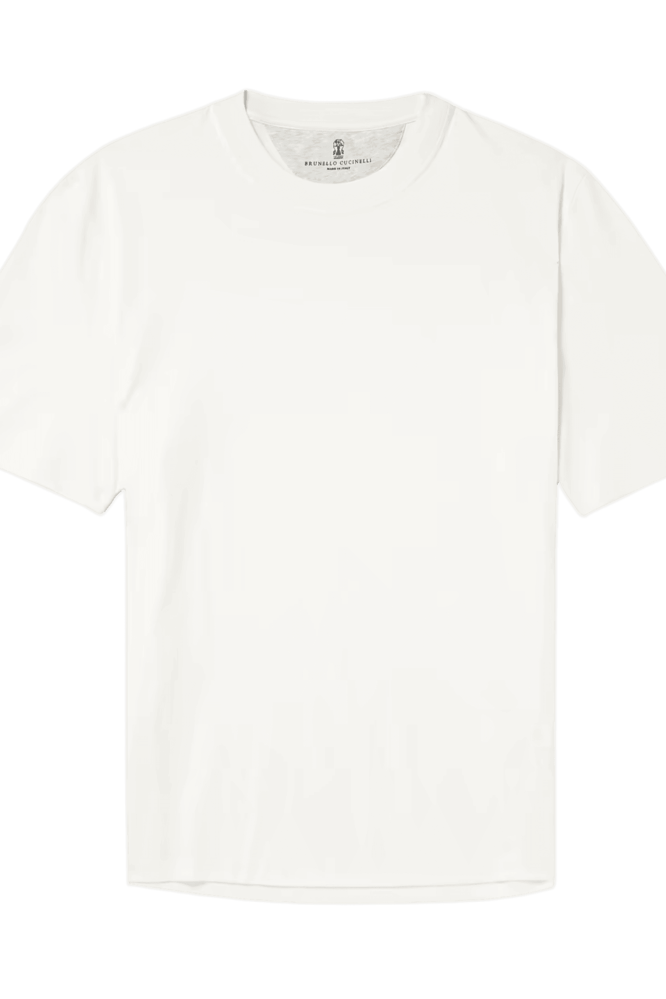 <tc>Brunello Cucinelli</tc> เสื้อยืดคอกลมผ้าคอตตอนเจอร์ซีย์สำหรับผู้ชาย