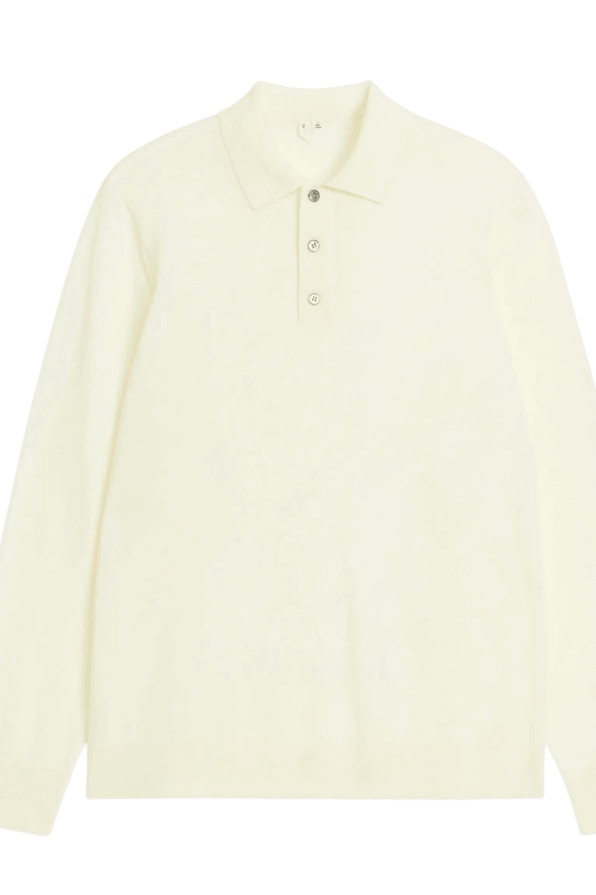 <tc>Arket</tc> Jersey tipo polo de merino para hombre