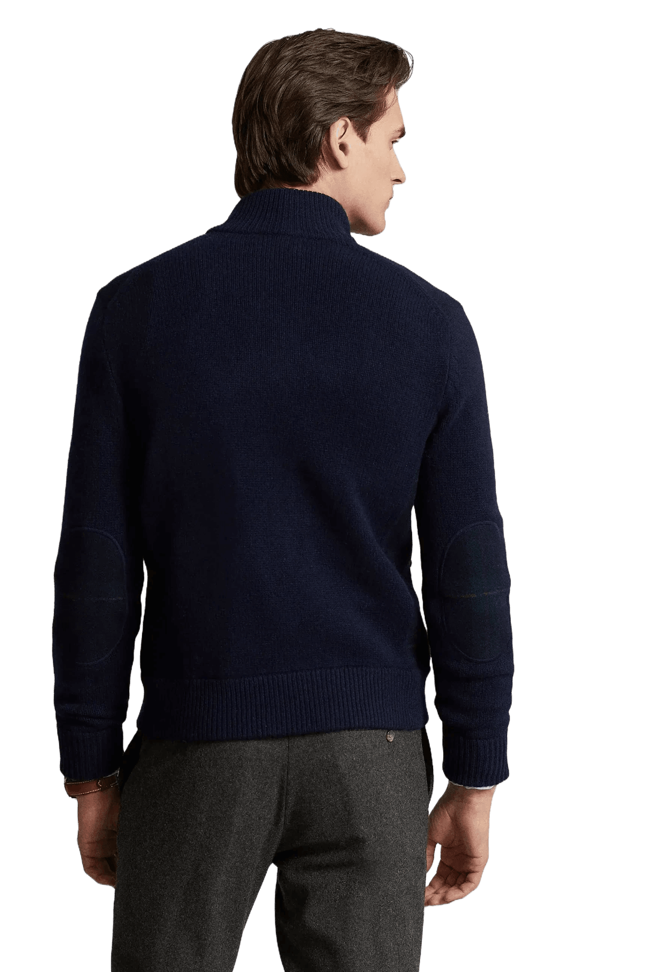 <tc>Ralph Lauren</tc> Cárdigan de lana a cuadros escoceses The Polo para hombre