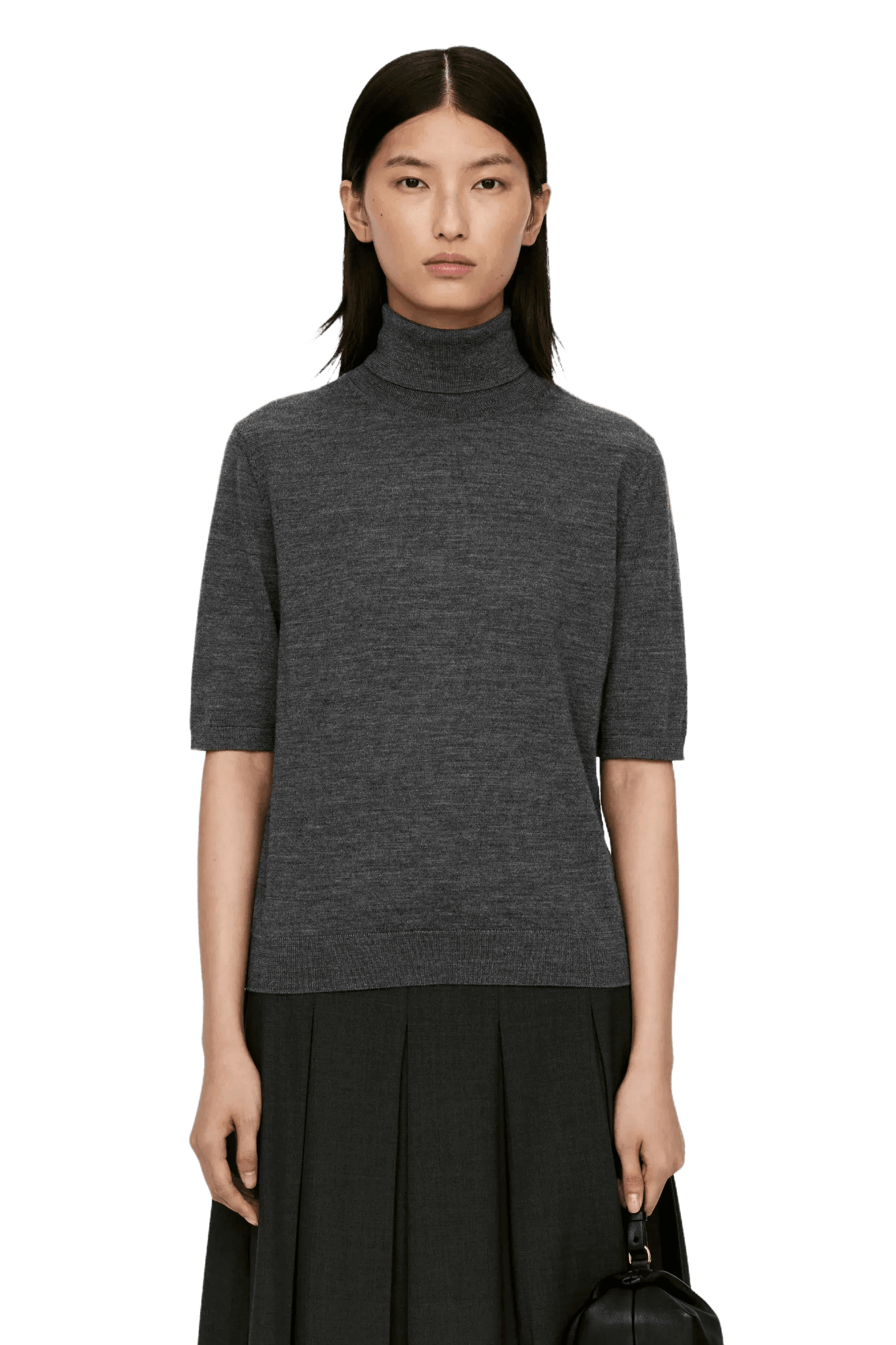 <tc>Arket</tc> Jersey de cuello alto y manga corta para mujer