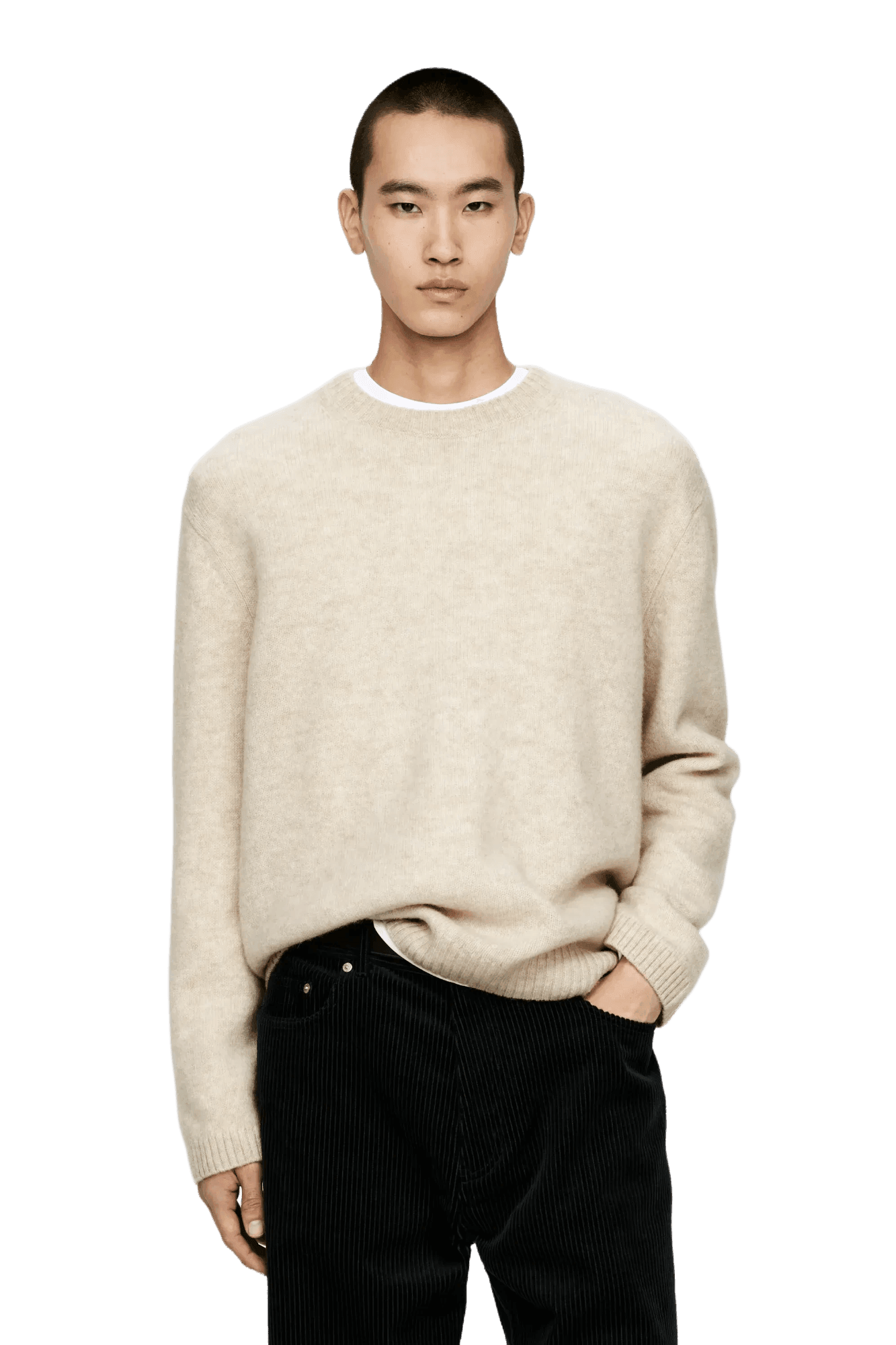 <tc>Arket</tc> Jersey de lana con cuello redondo para hombre