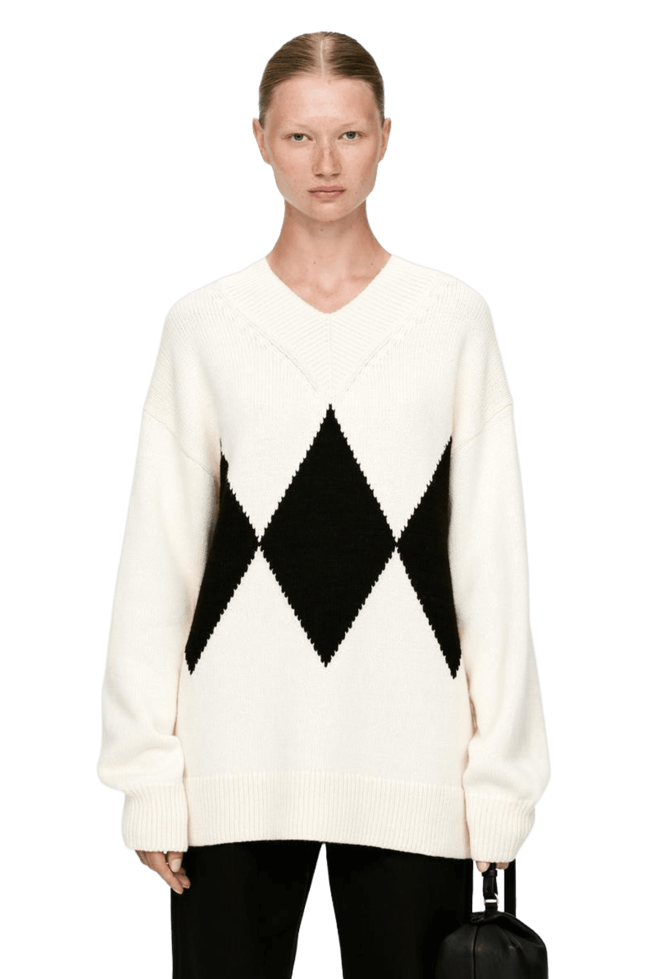 <tc>Arket</tc> Jersey holgado de lana y algodón para mujer