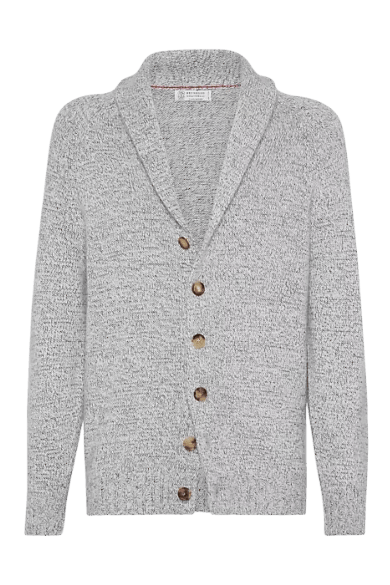 <tc>Brunello Cucinelli</tc> 男士 Mouliné 羊絨插肩袖開襟衫