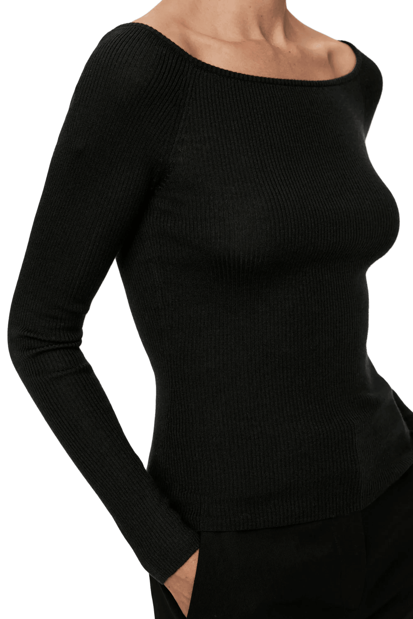 <tc>Arket</tc> Haut à épaules dénudées en laine mélangée pour femme