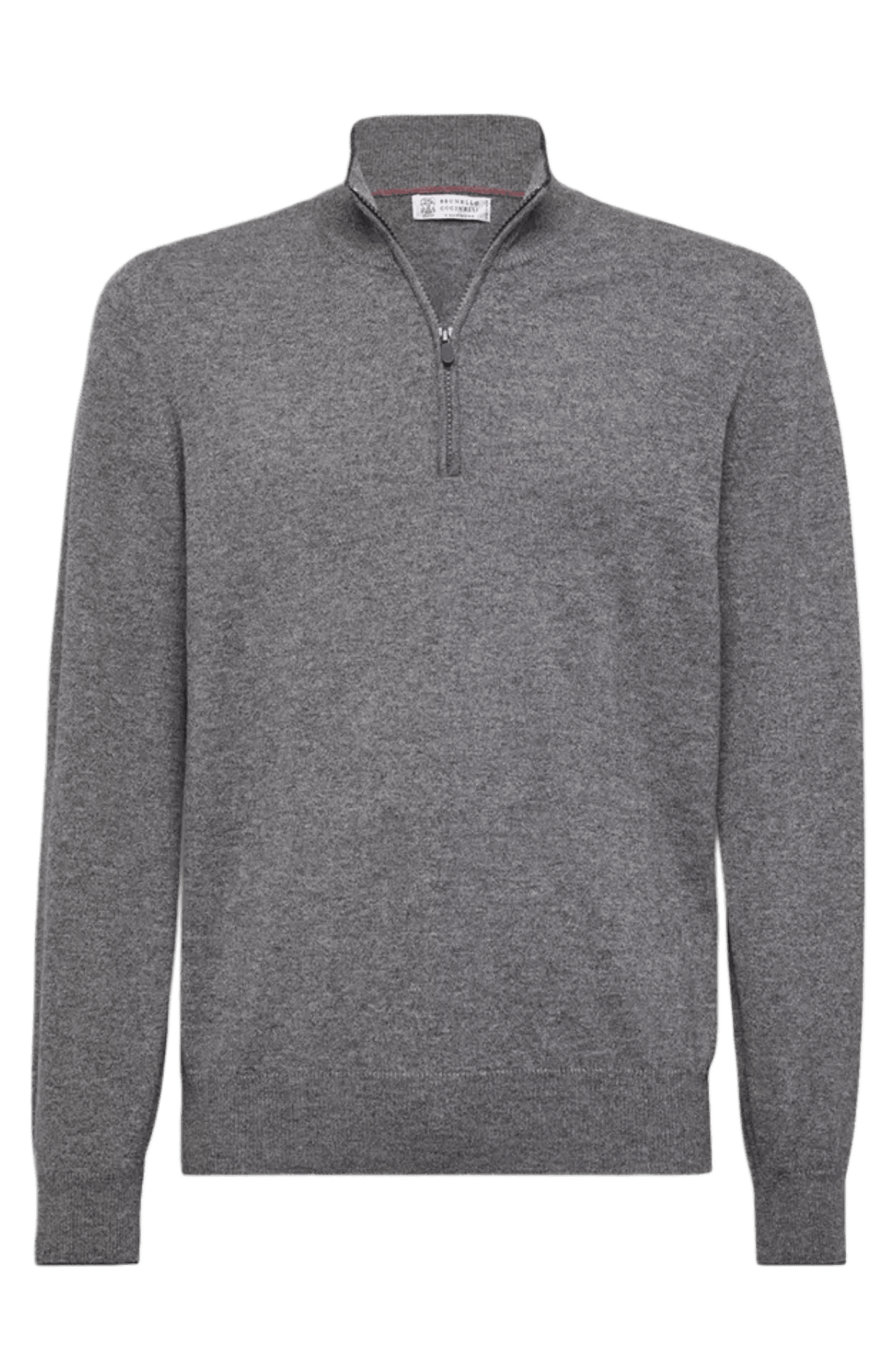 Brunello Cucinelli Men's Cashmere Turtleneck Sweater With Zipper