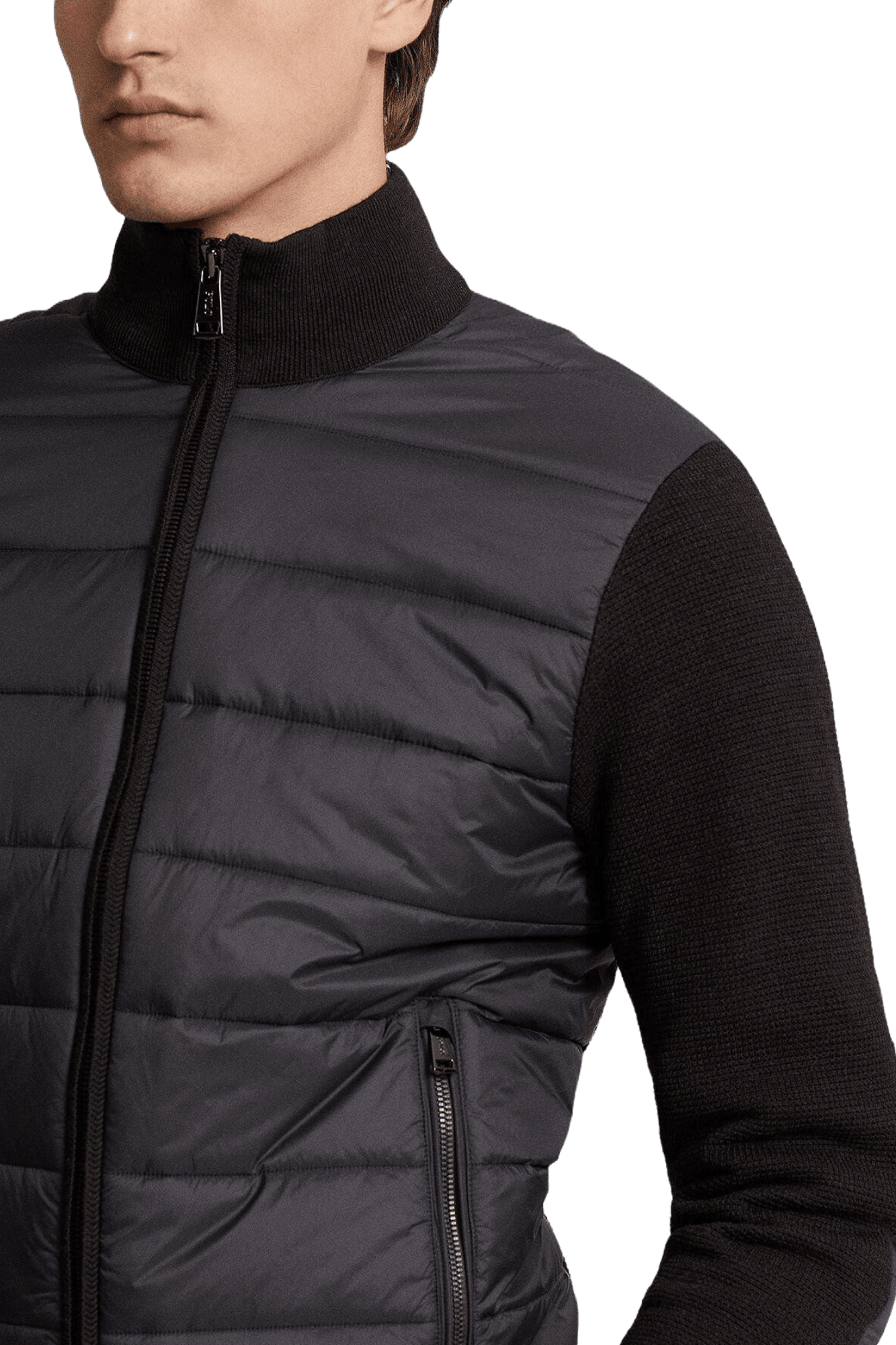 <tc>Ralph Lauren</tc> Suéter híbrido con cremallera completa para hombre