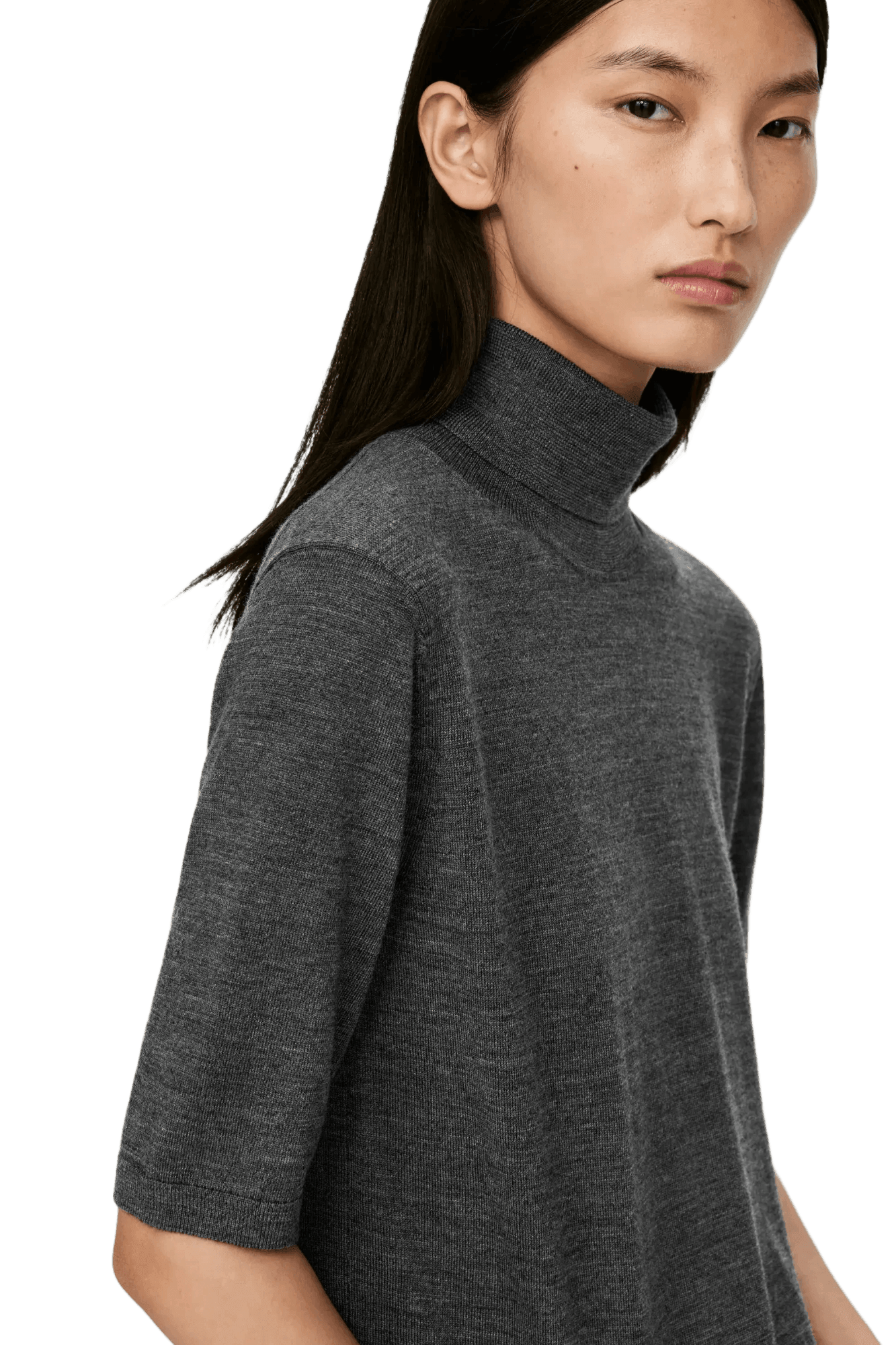 <tc>Arket</tc> Jersey de cuello alto y manga corta para mujer