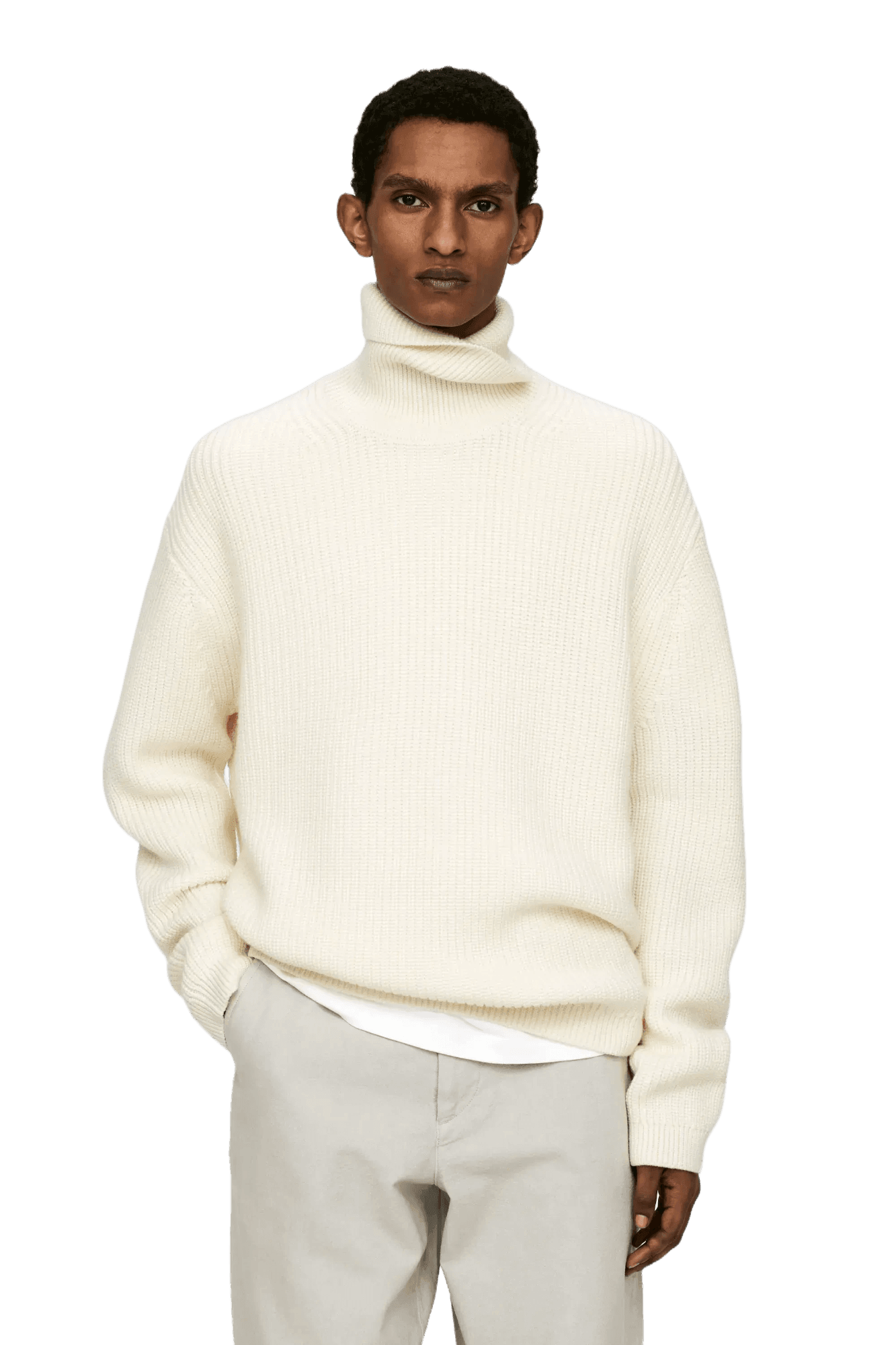 <tc>Arket</tc> Suéter de cuello alto de lana gruesa para hombre