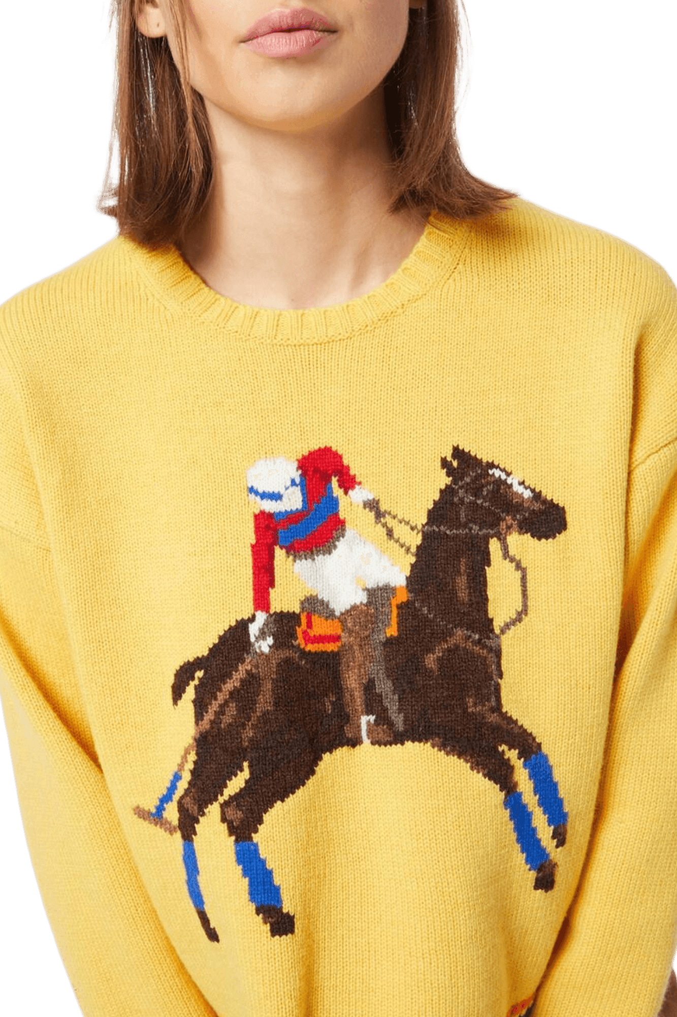 <tc>Ralph Lauren</tc> Suéter de lana de punto intarsia para mujer