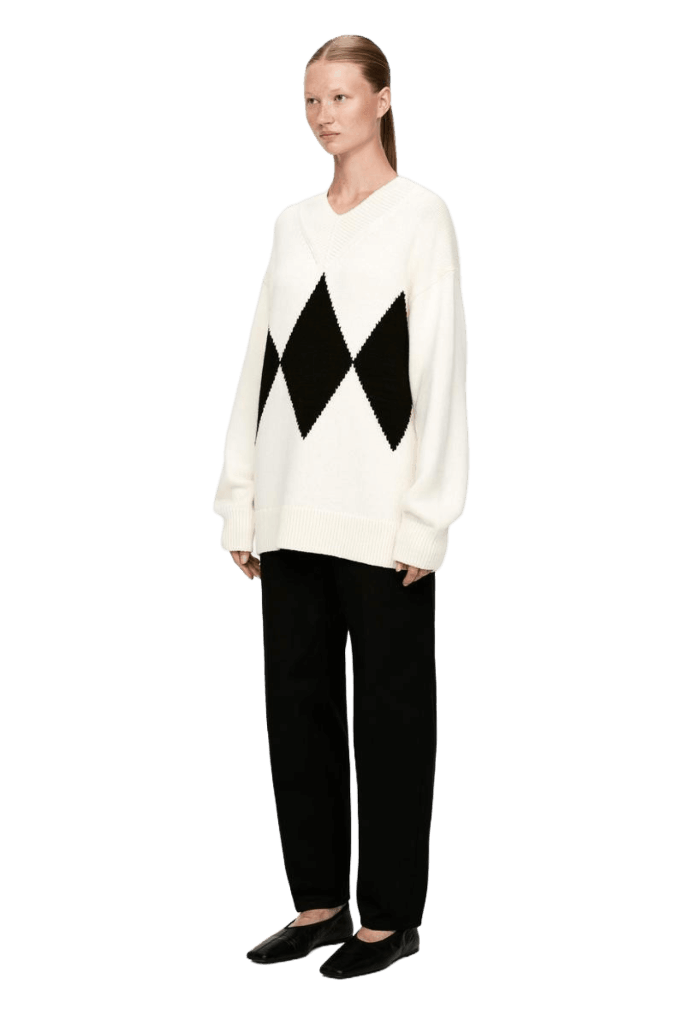 <tc>Arket</tc> Jersey holgado de lana y algodón para mujer