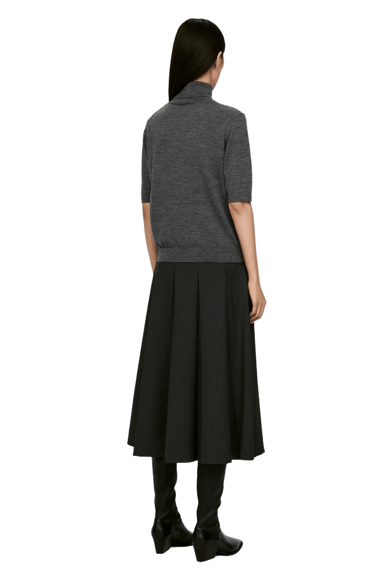 <tc>Arket</tc> Jersey de cuello alto y manga corta para mujer