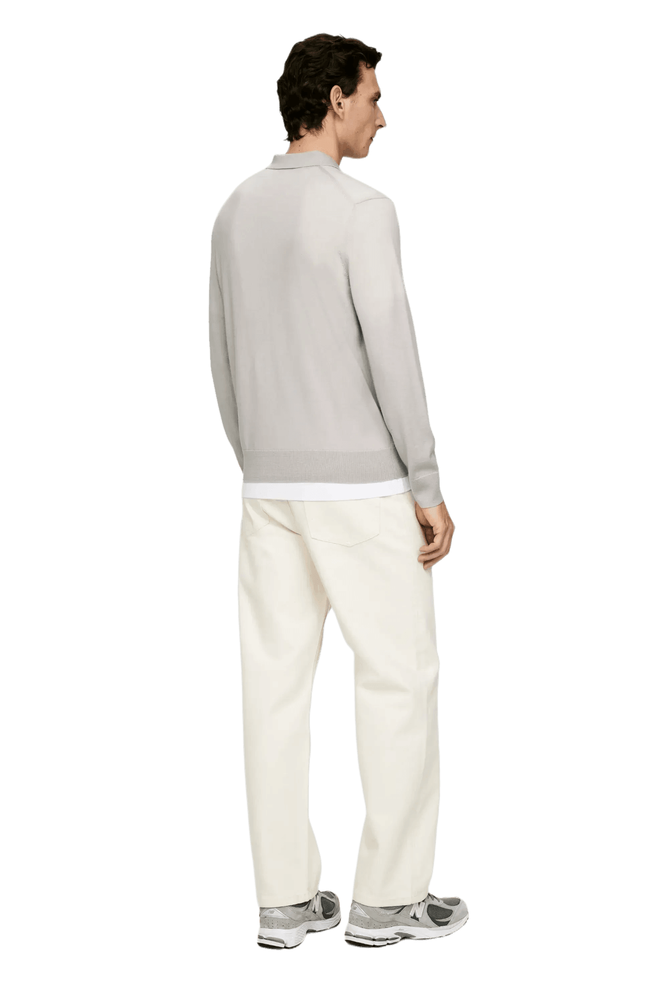 <tc>Arket</tc> Jersey tipo polo de merino para hombre