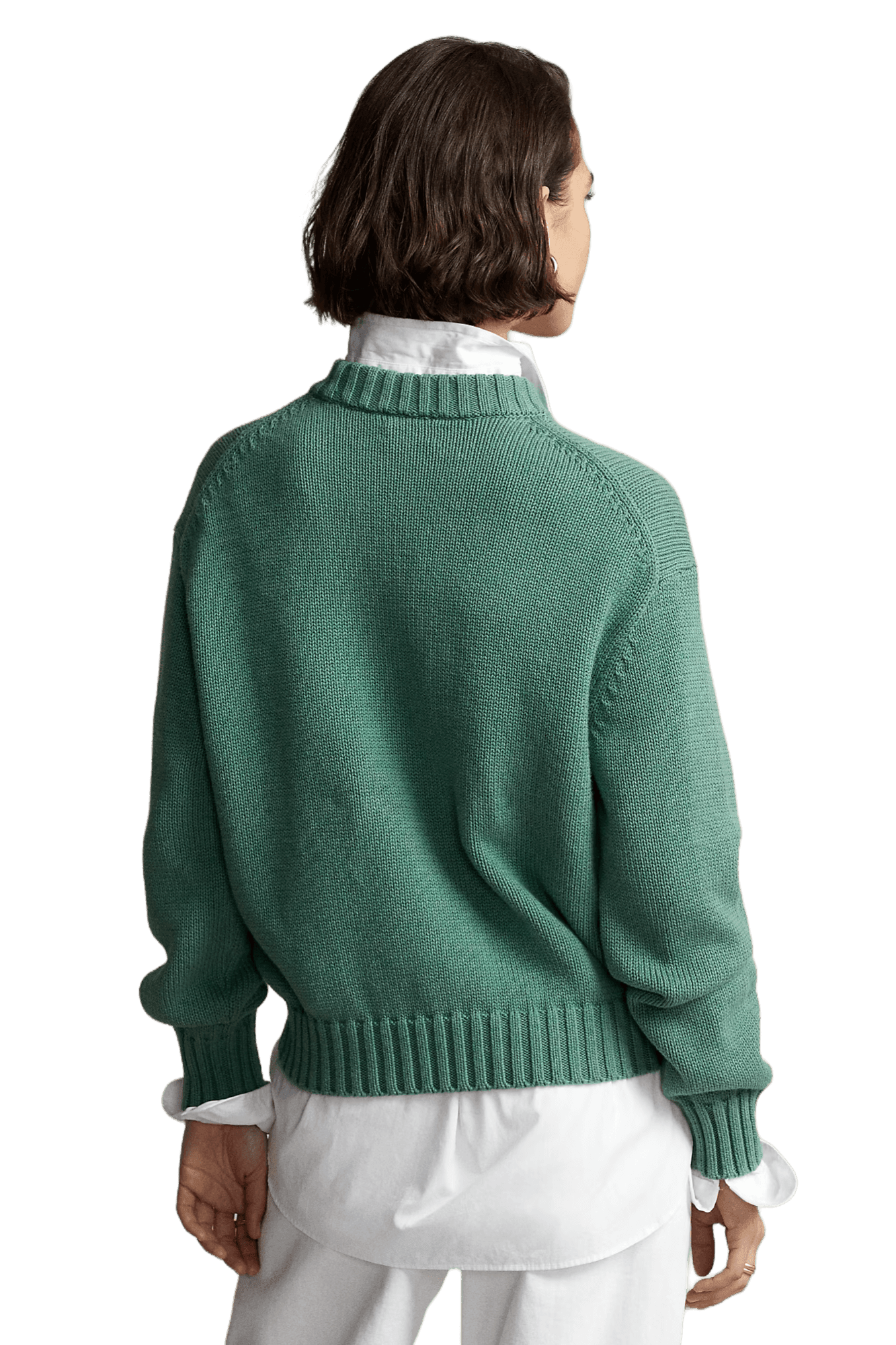 <tc>Ralph Lauren</tc> Jersey de cuello alto Pelican de punto intarsia para mujer