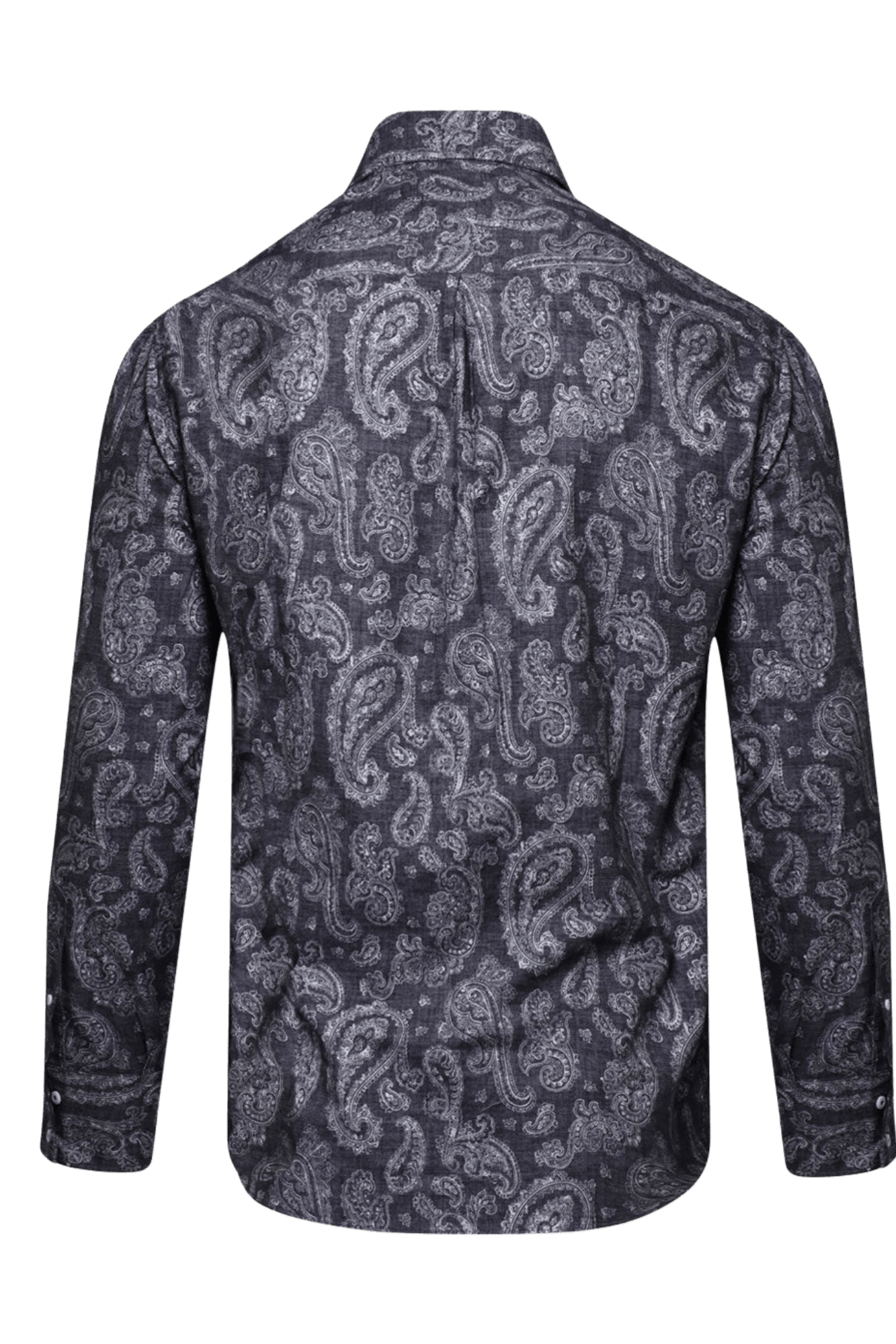 <tc>Brunello Cucinelli</tc> Camisa básica de cachemira para hombre con cuello abotonado