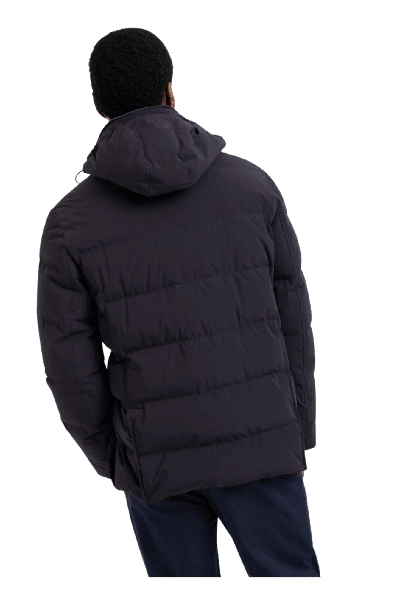 Brunello Cucinelli Men's Bonded Taffeta Down Jacket With Detachable Hood