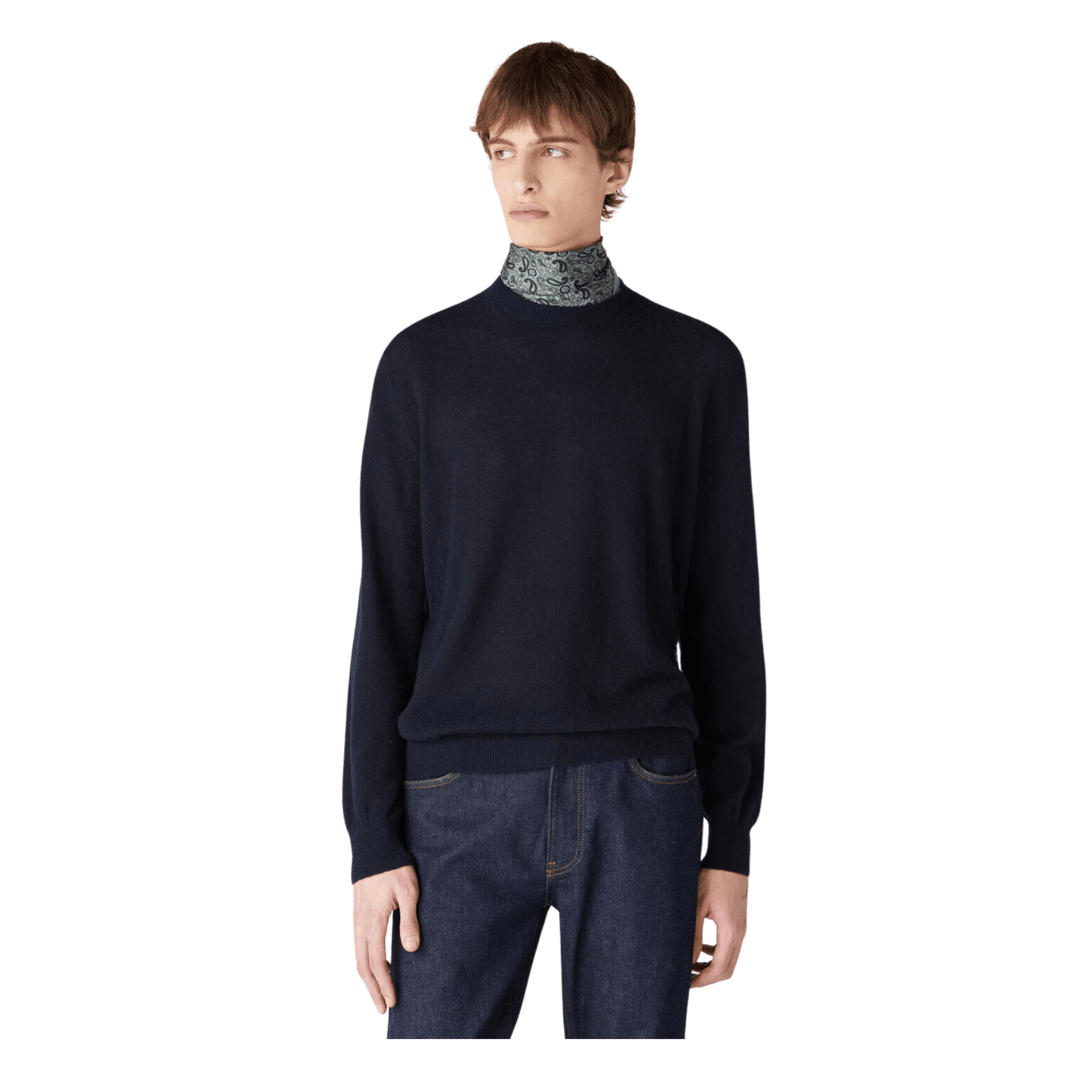 <tc>Loro Piana</tc> Jersey de cuello redondo Camino para hombre