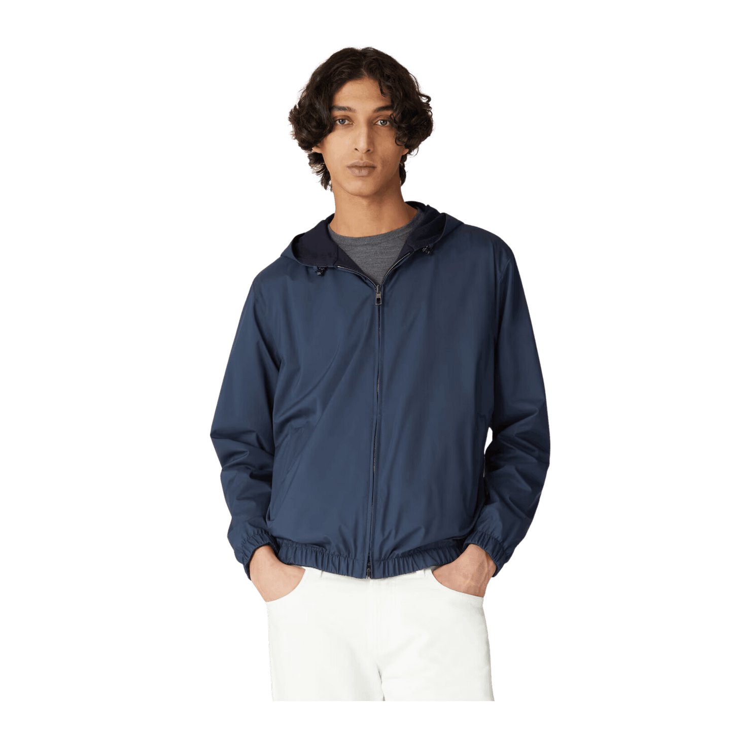 <tc>Loro Piana</tc> Chaqueta bomber con capucha para hombre