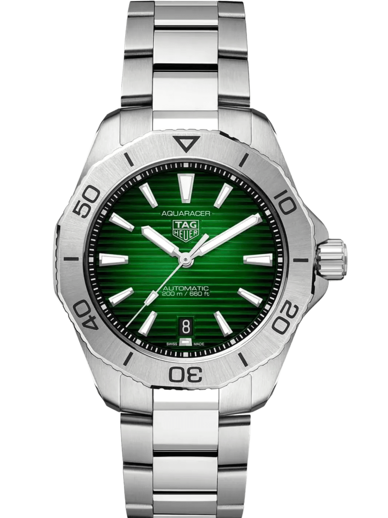 TAG Heuer Aquaracer Professional 200 Date 40mm Green Dial Men's