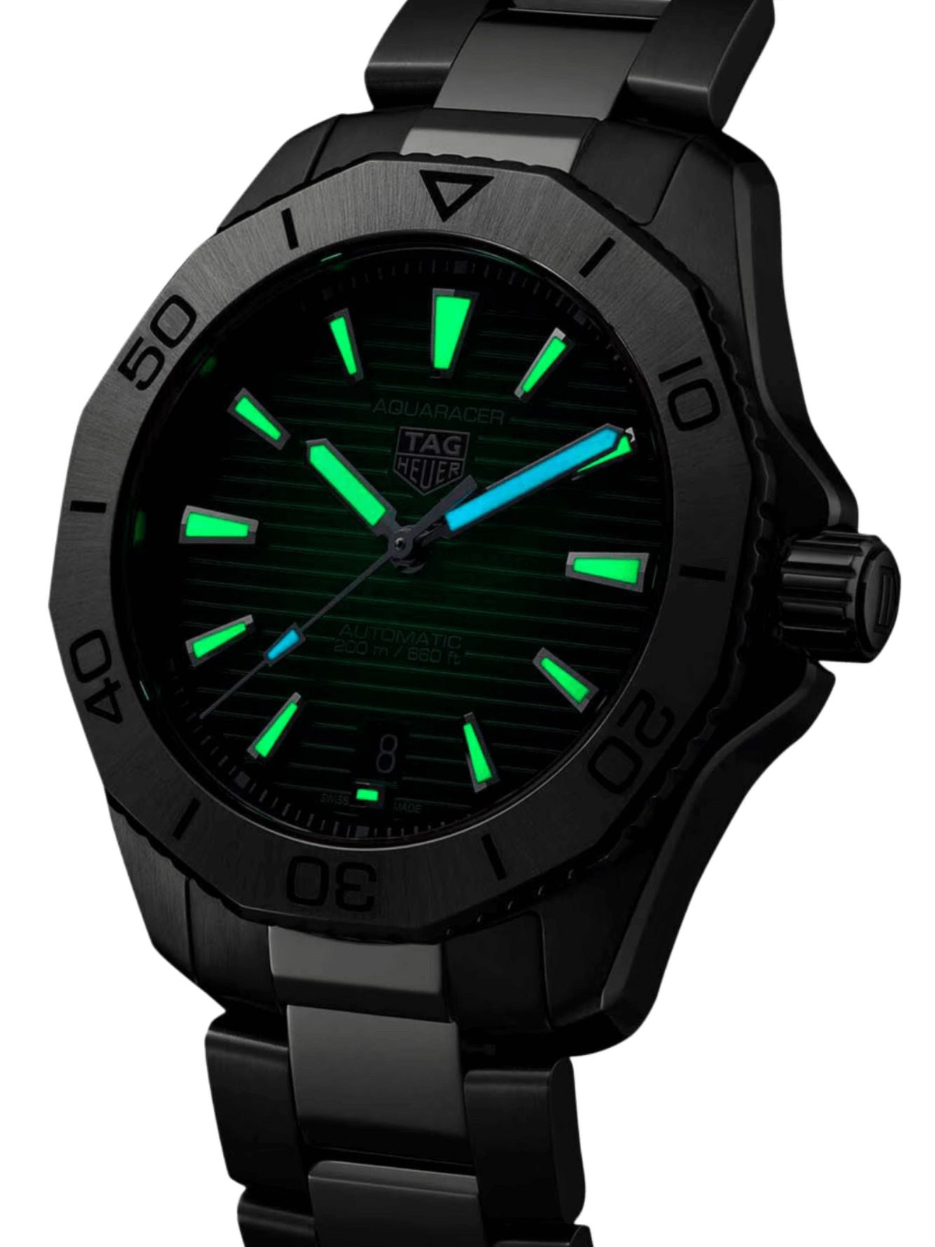 TAG Heuer Aquaracer Professional 200 Date 40mm Green Dial Men's Watch