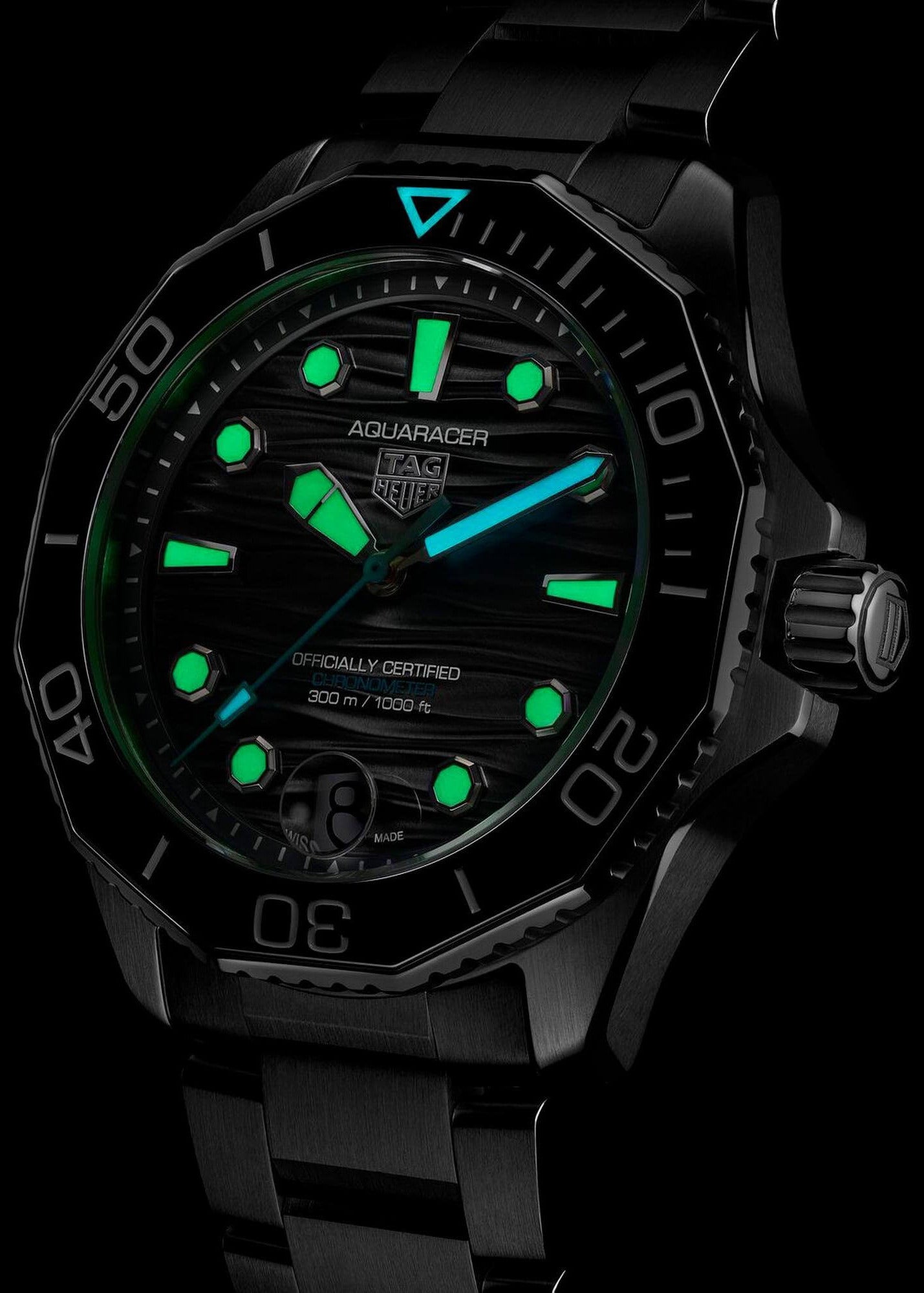 TAG Heuer Aquaracer Professional 300 Date 42mm Blue Dial Men's Watch