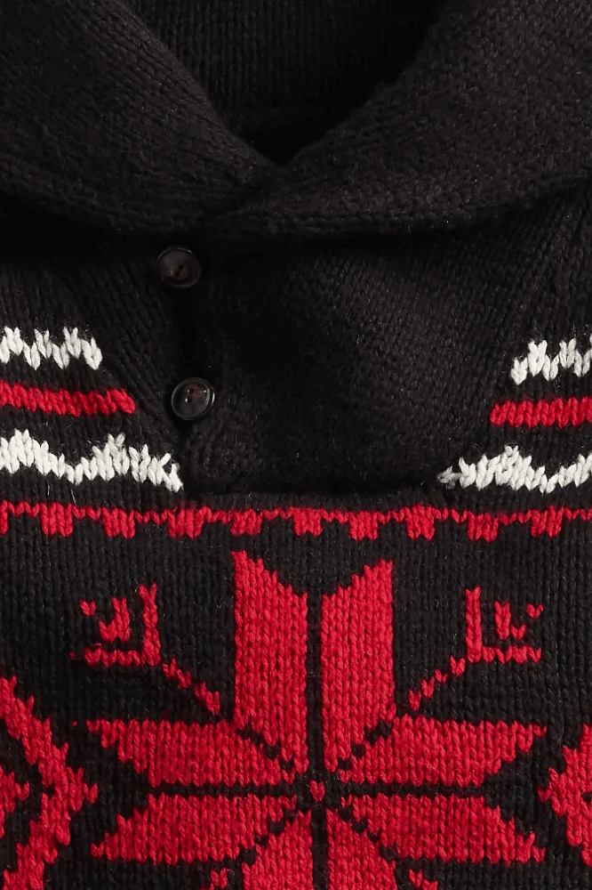 <tc>Ralph Lauren</tc> Suéter de algodón con copos de nieve para hombre