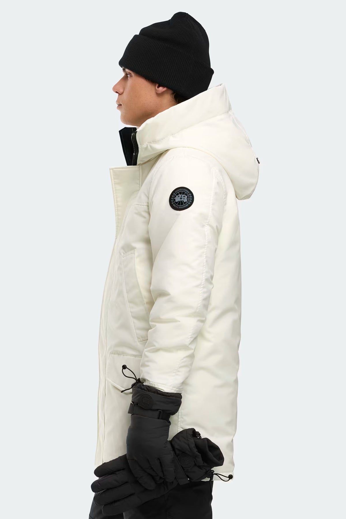 Canada Goose 男士Langford Heritage派克大衣黑标版