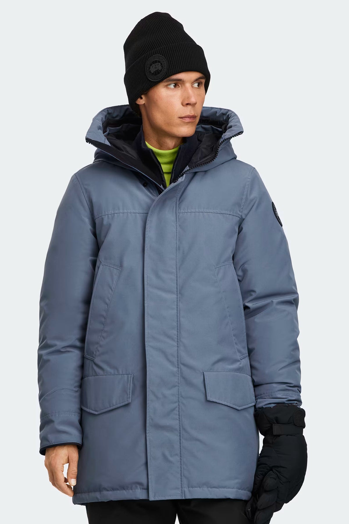 Canada Goose 男士Langford Heritage派克大衣黑标版