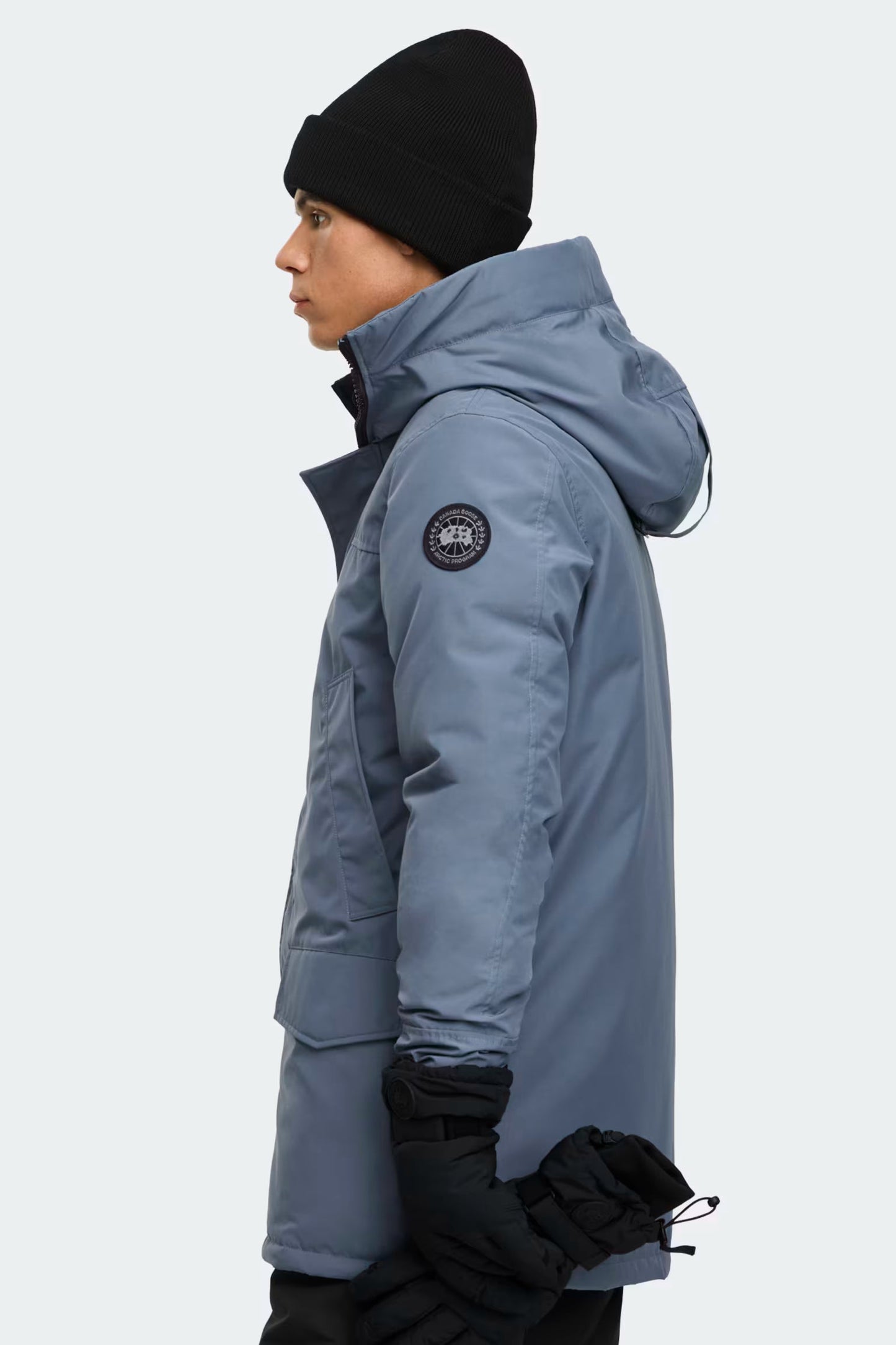 Canada Goose 男士Langford Heritage派克大衣黑标版