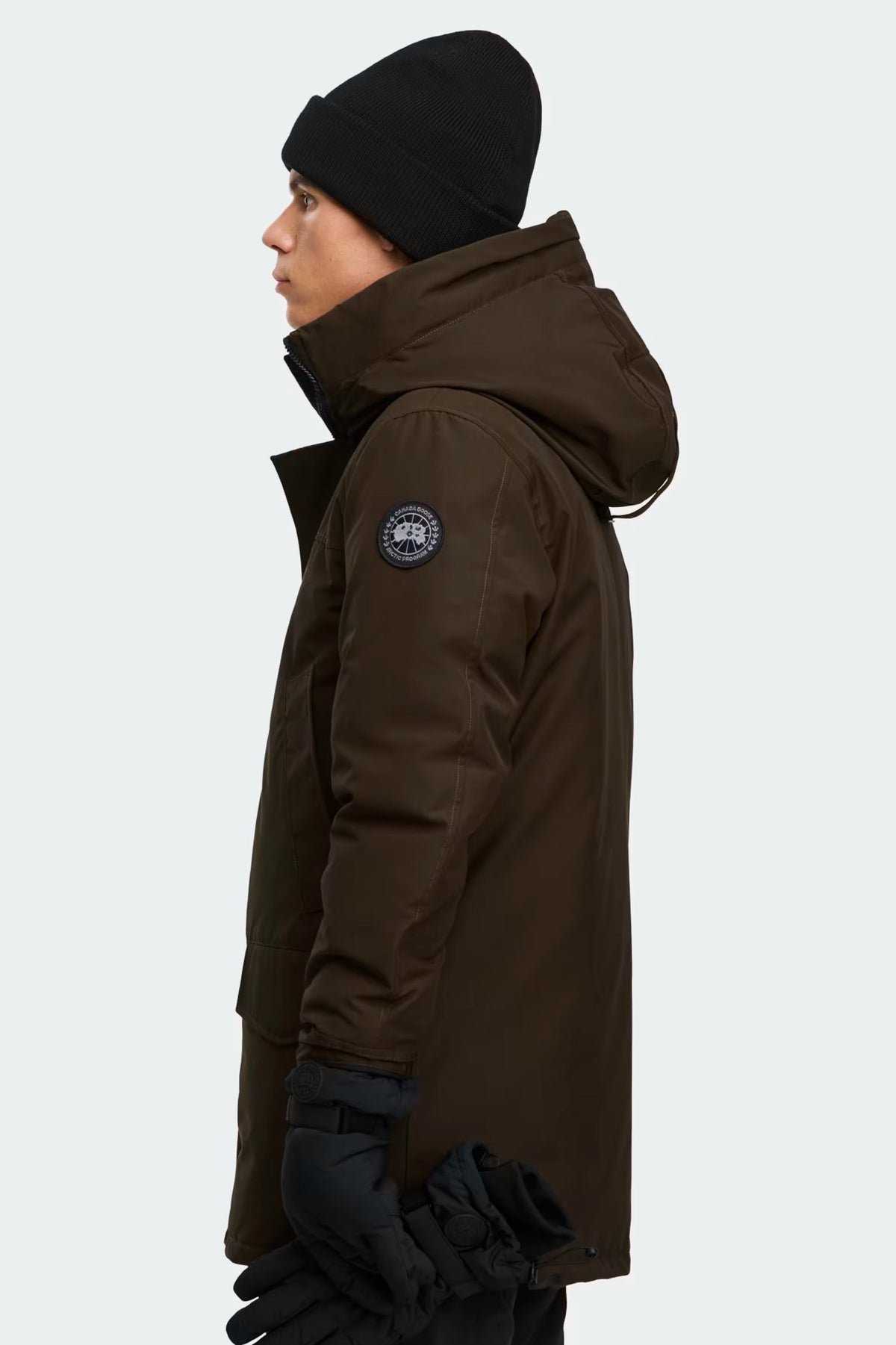 Canada Goose 男士Langford Heritage派克大衣黑标版