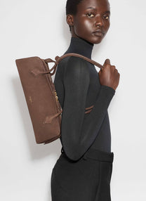 Alaia Le Teckel Medium Bag In Nubuck Calfskin