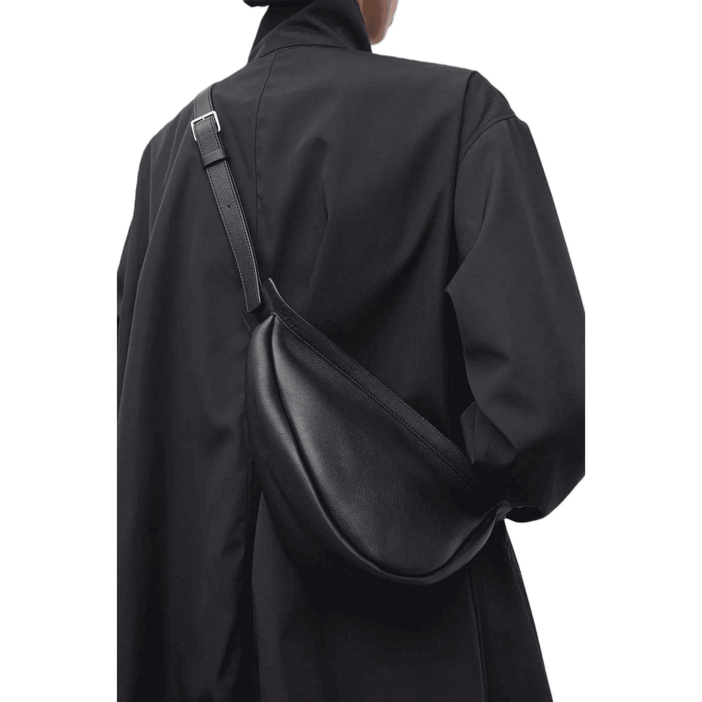 The Row Small Slouchy Banana Bag in Leather