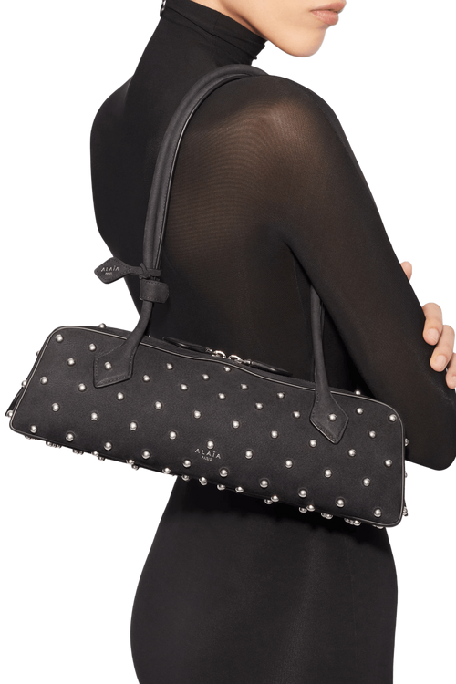 Alaia Le Teckel Medium Bag In Nubuk