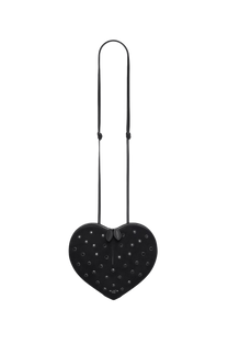 Alaia Le Coeur Bag in Strass Suede Goatskin