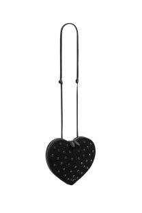 Alaia Le Coeur Bag in Strass Suede Goatskin