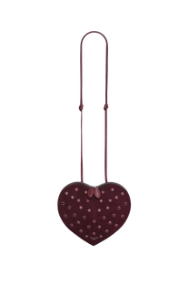 Alaia Le Coeur Bag in Strass Suede Goatskin