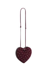 Alaia Le Coeur Bag in Strass Suede Goatskin